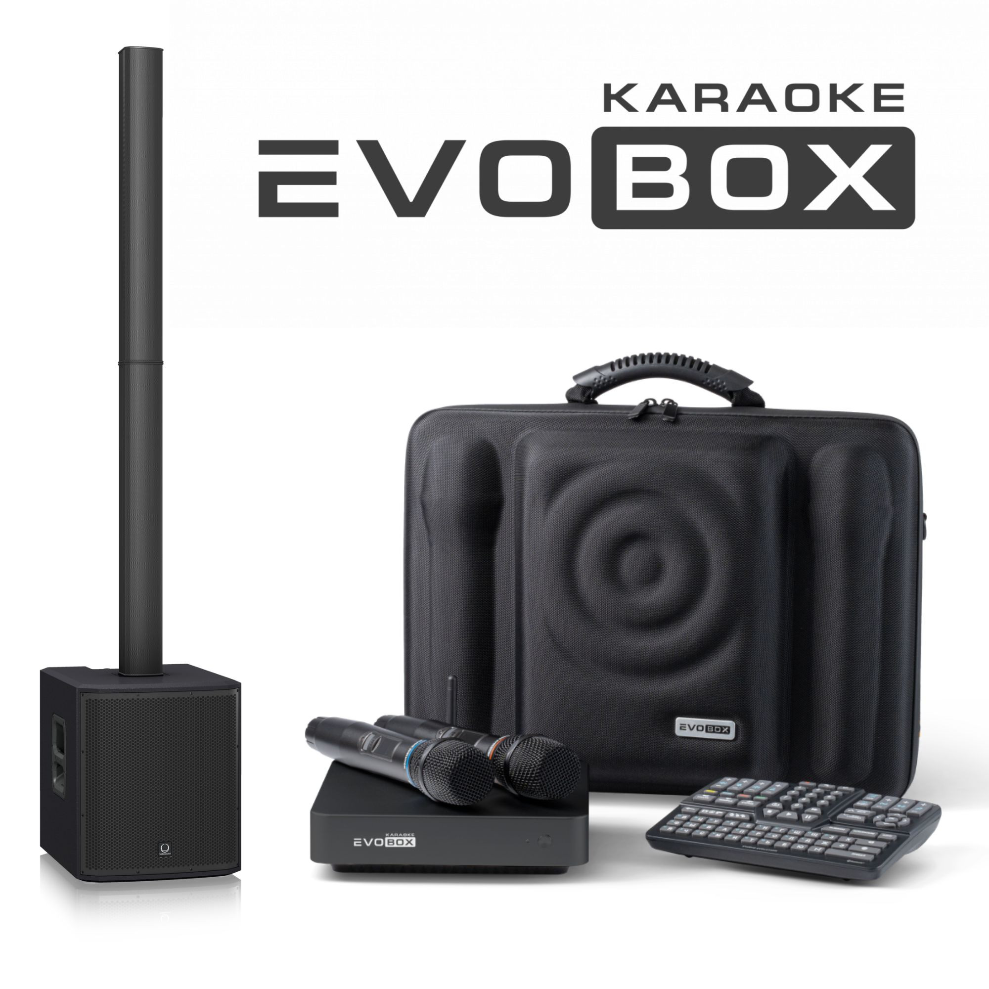 Караоке система Evobox PLUS и акустика TURBOSOUND « « Профессиональные караоке  системы в Уфе